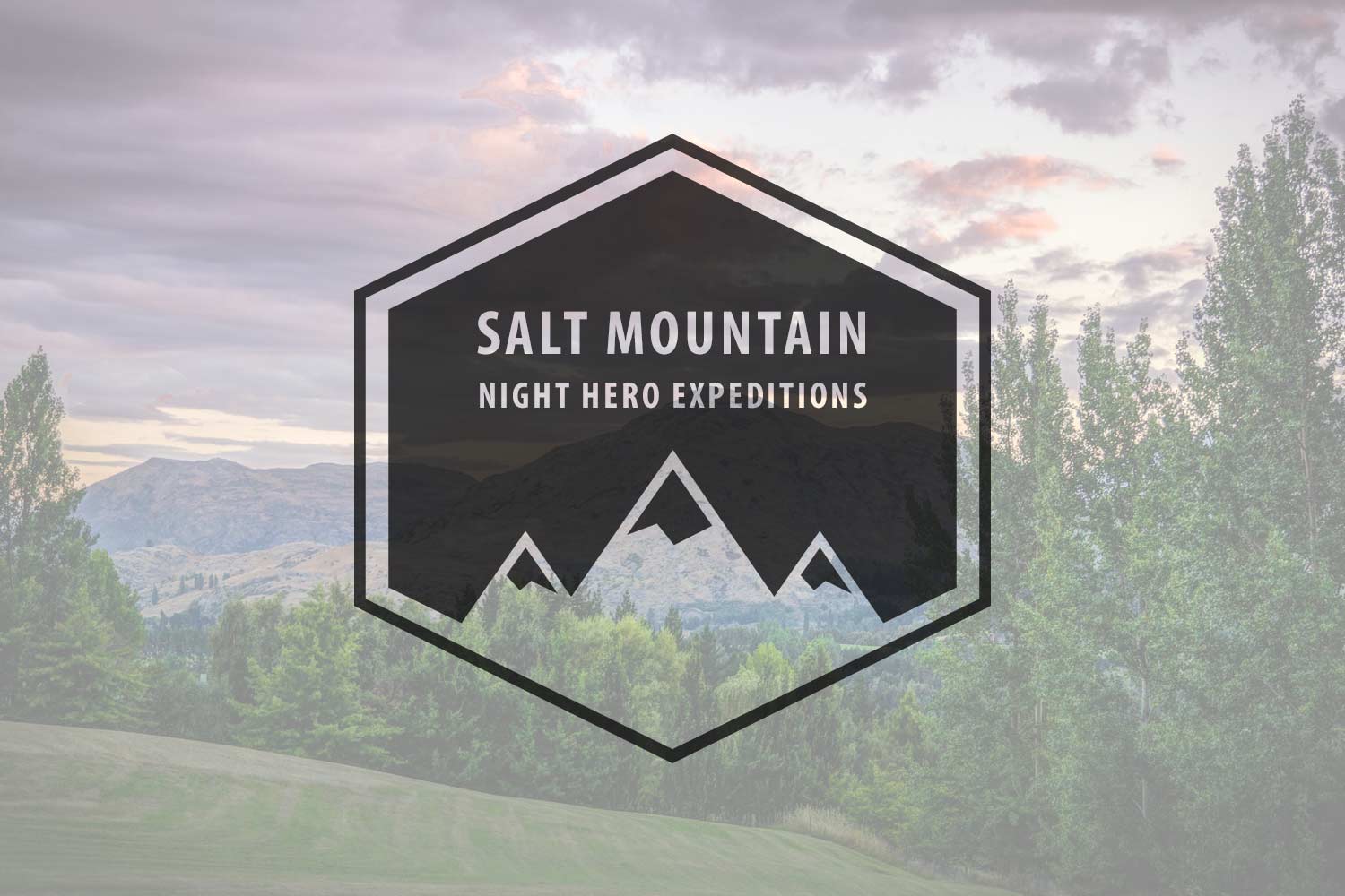 Salt mountain logo: dark version